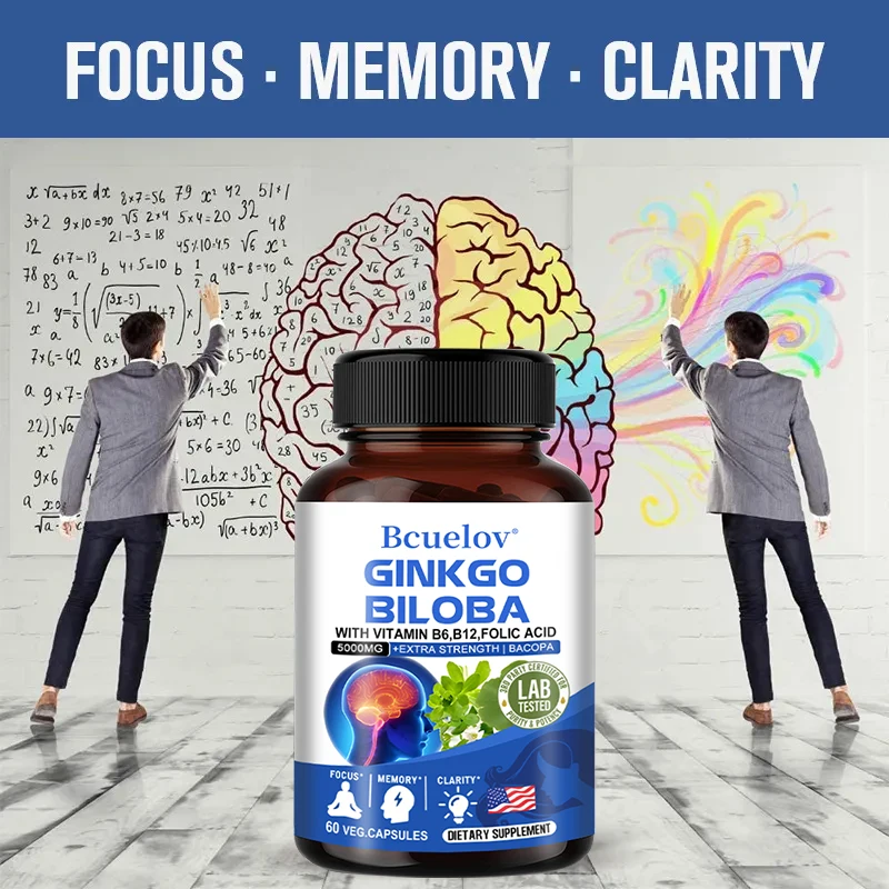 Bcuelov Supplements Focus Memory Clarity Support Cognitive Function Brain Health Formula