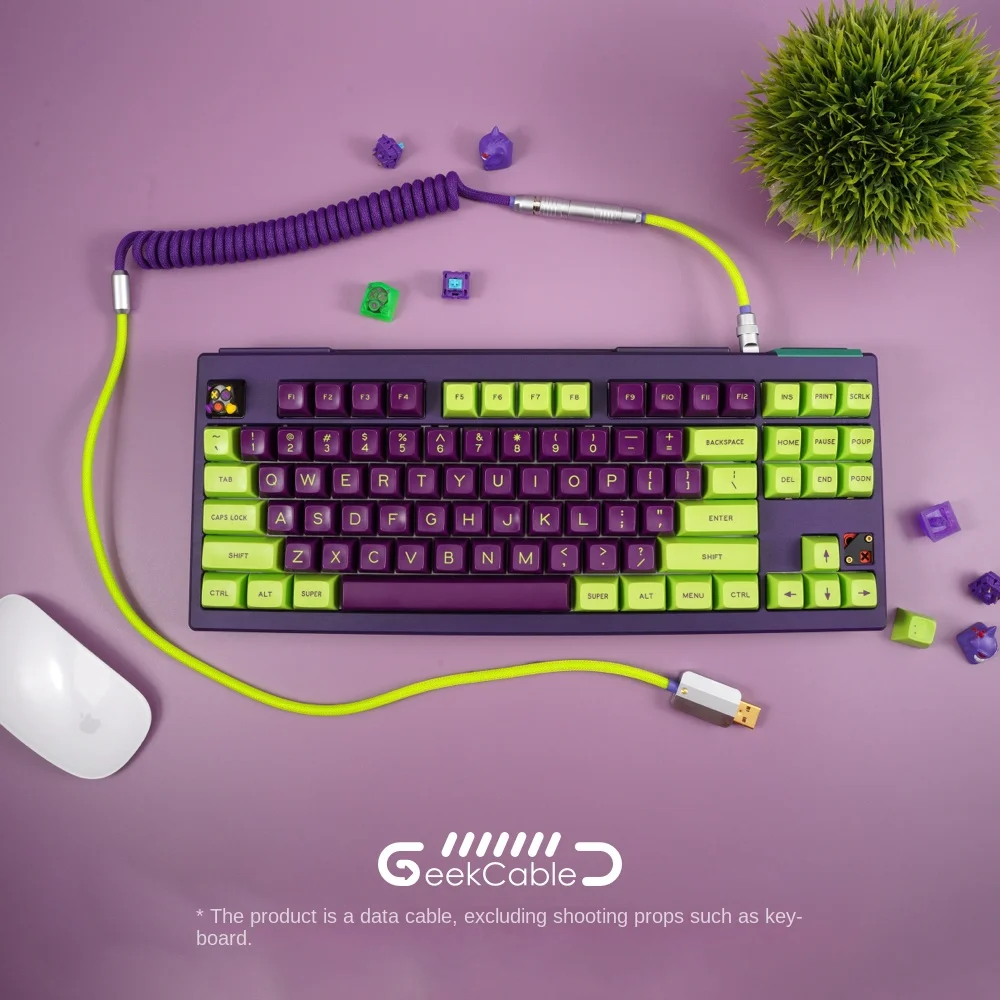 

Spot GeekCable customized mechanical keyboard data line GMK theme SP key cap line EVA first number machine