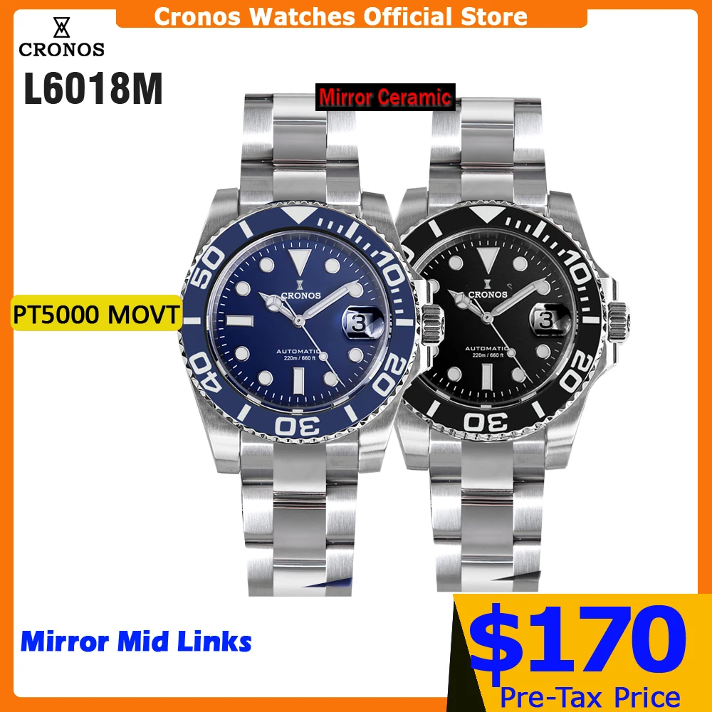 Rolex Watch Submariner - Jam Tangan Pria Cronos Sub Diver
