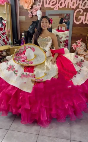 6 best sales fuchsiafärgad quinceanera-klänning - №1