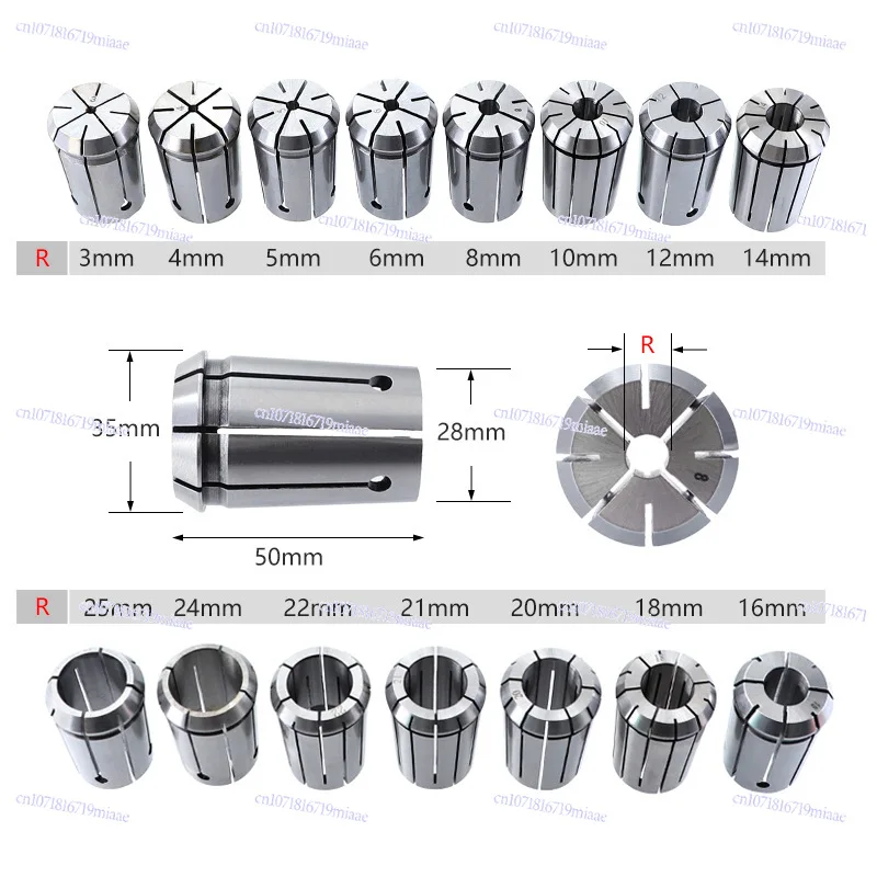 17-Piece set of milling cutter chuck box NT40-ER32 numerical control tool holder set elastic collet wordy nozzle set
