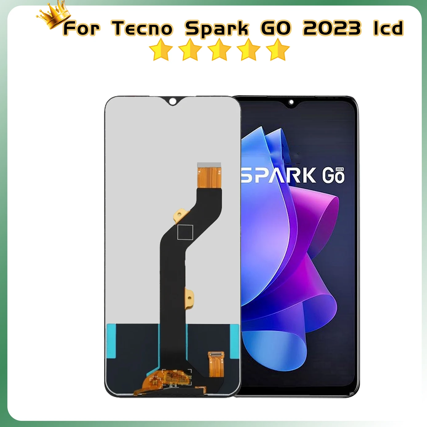 100% Tested 6.6 inch For Tecno Spark Go 2023 BF7n BF7 LCD Display Touch Screen Assembly Replacement Parts Digitizer