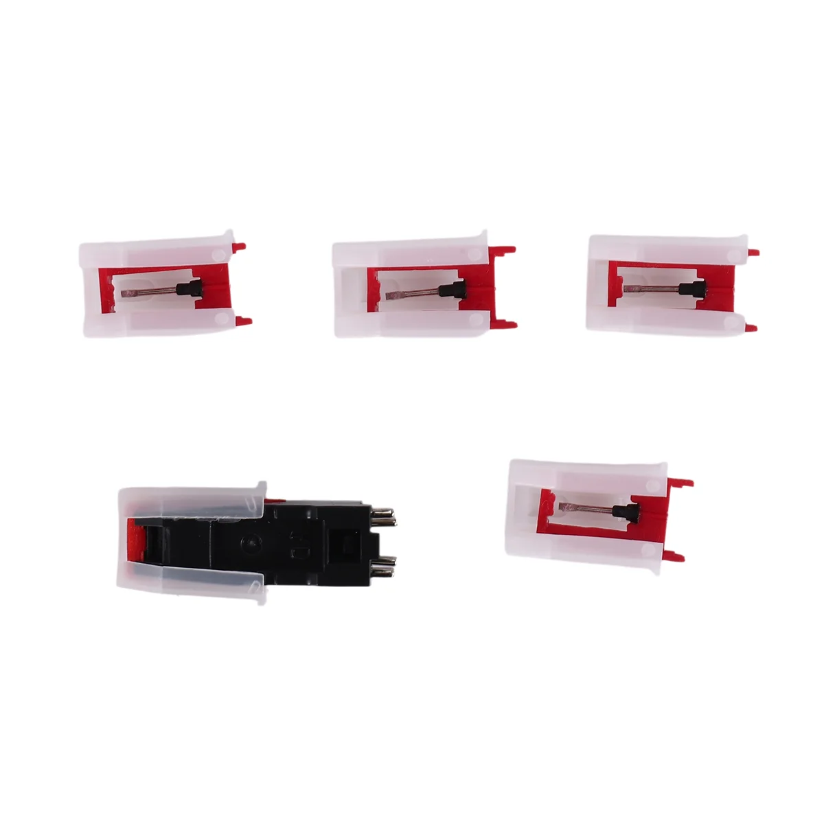 Efficient 1 PC Record Player Cartridge with 4 PCS Diamond Stylus Replacement