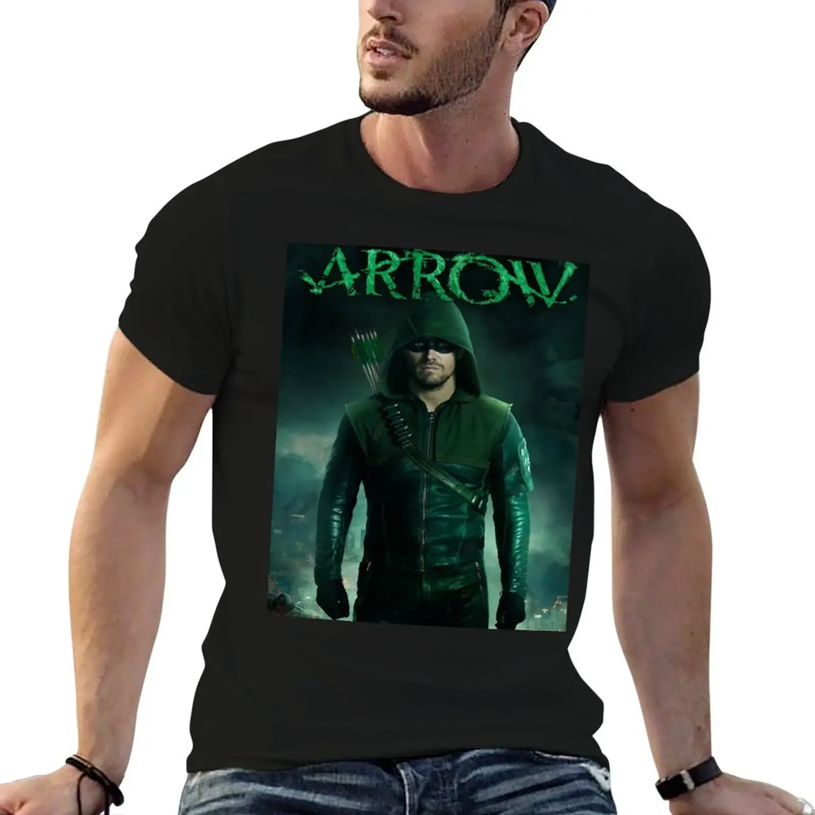 

Arrow Netflix Series T-Shirt anime shirt luxury clothing labubu plain men t shirts high quality