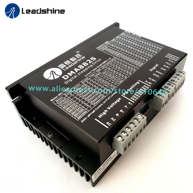 1 Piece Leadshine New Product Digital Stepper Drive DMA882S with Fan Bigger Signal Terminal Updated from AM882H GENUINE PRODUCT!