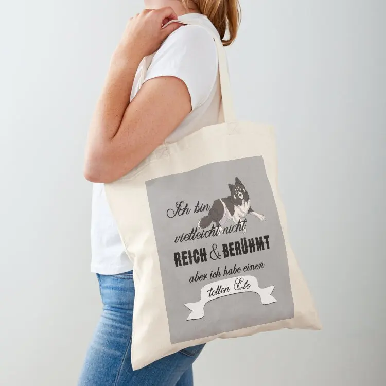 

 Elo Dog  Rich - Famous T Shirt - Dog Gift Tote Bag Handbags women Women bags Women's shopper canvas shopping bag