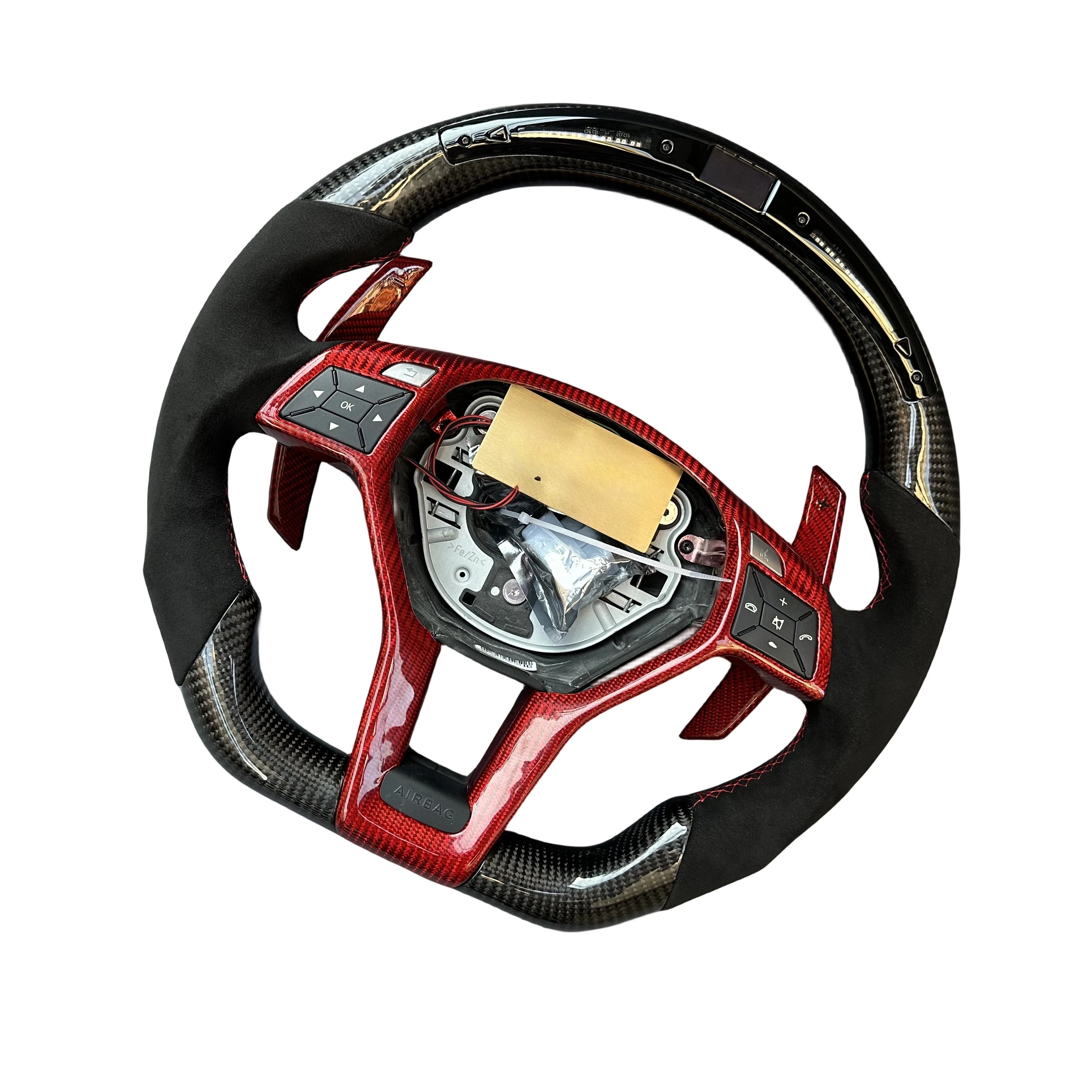 Factory Direct Carbon Fiber Steering Wheel For Mercede-Ben W204 W176 W212 C117 C63 AMG