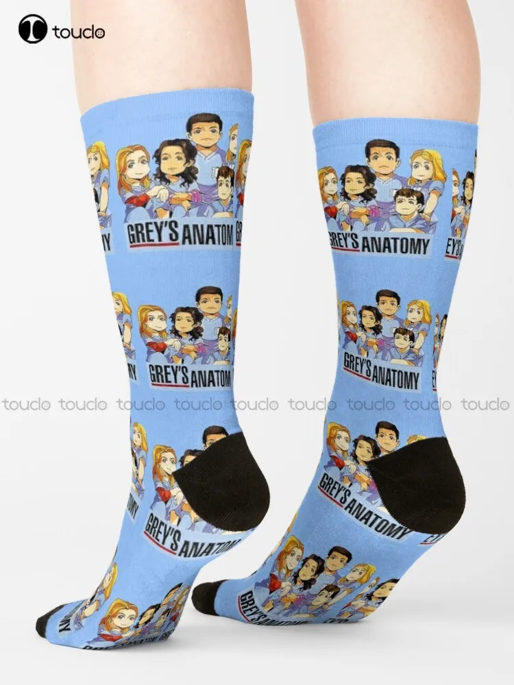 

Greysanatomy Special Edition Socks Custom Socks Cartoon Comfortable Best Girls Sports Street Skateboard Socks 360° Digital Print