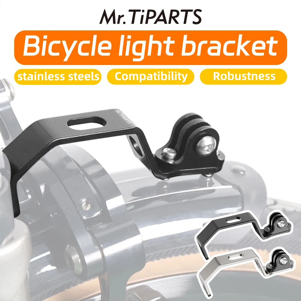 

For Brompton Dahon Folding Bicycle Stainless Steel Light Rack For GOPRO Lamp Holder Cycling Camera Fixed Bracket