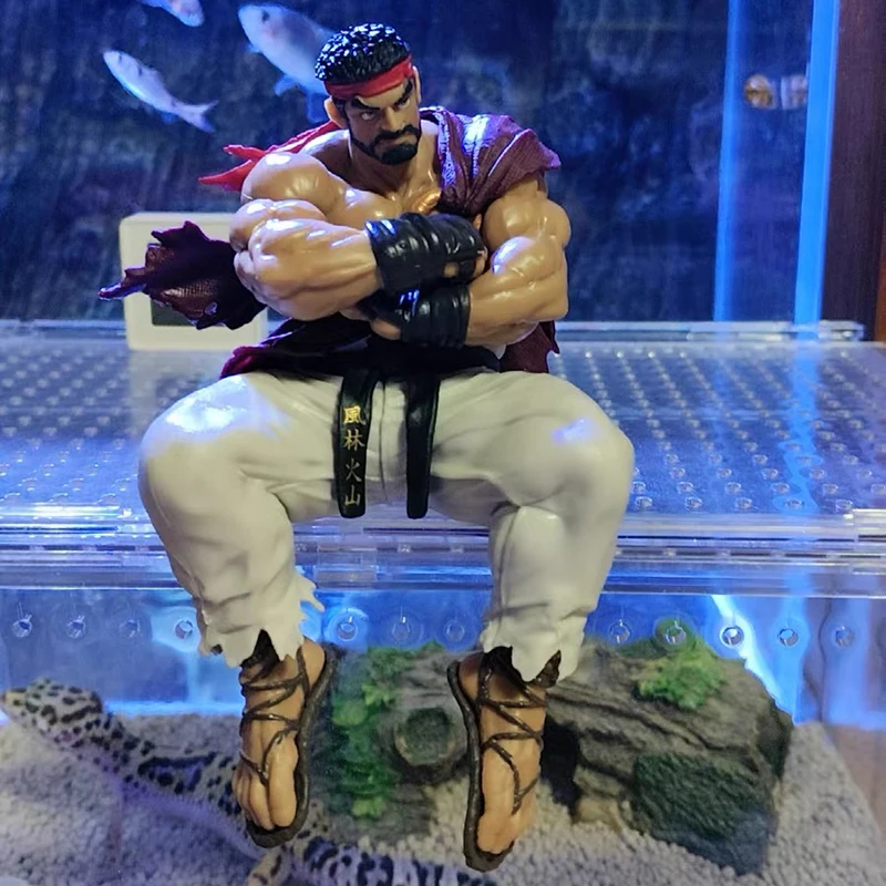14cm quente anime street fighter anime jogo figura ryu figura de ação tempestade coleção decoração desktop modelo brinquedos presentes aniversário