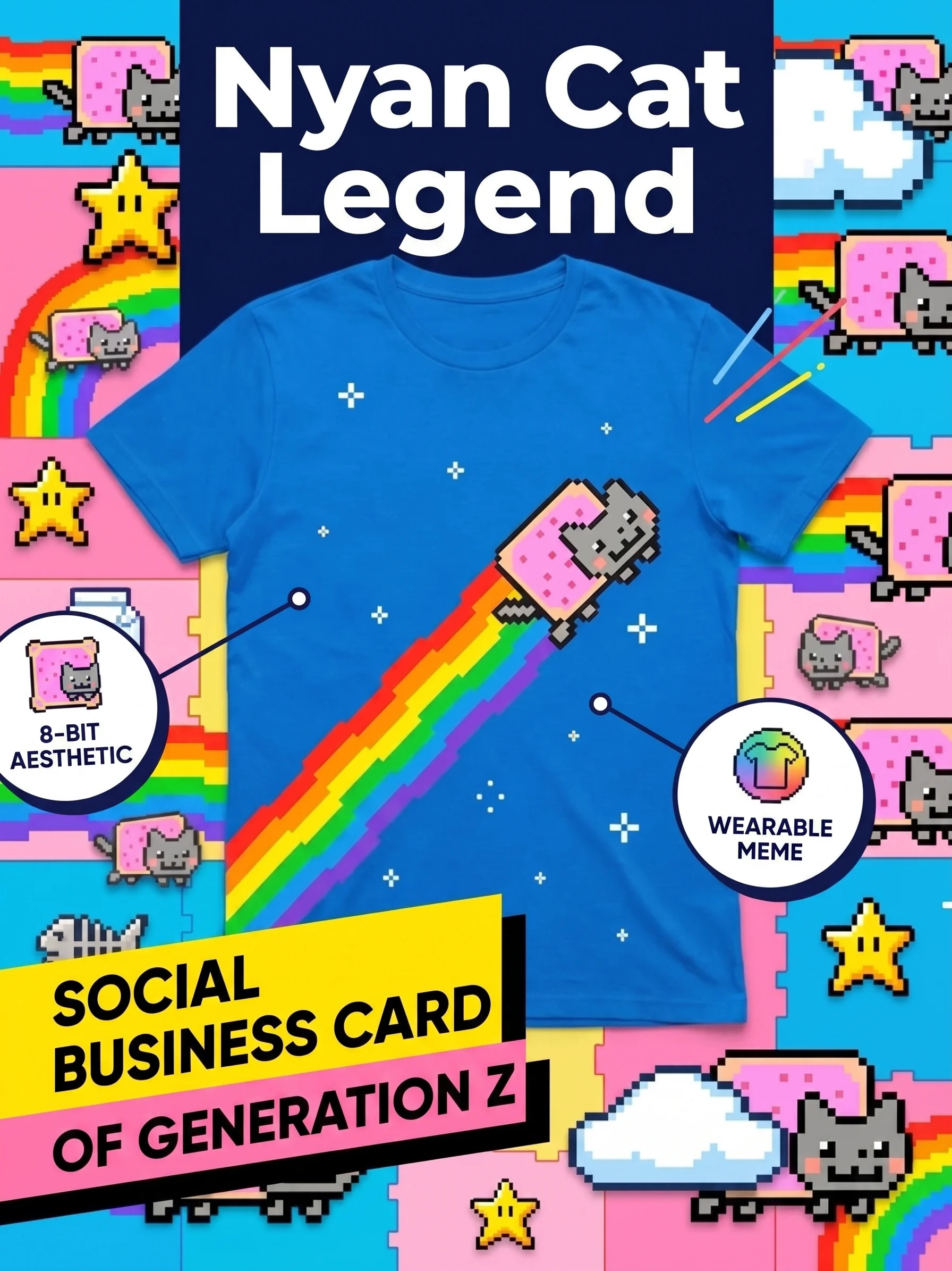 

Футболка с забавным принтом Nyan Cat, летняя модная повседневная удобная футболка из мягкого хлопка, уличная одежда для мужчин и женщин, с коротким рукавом