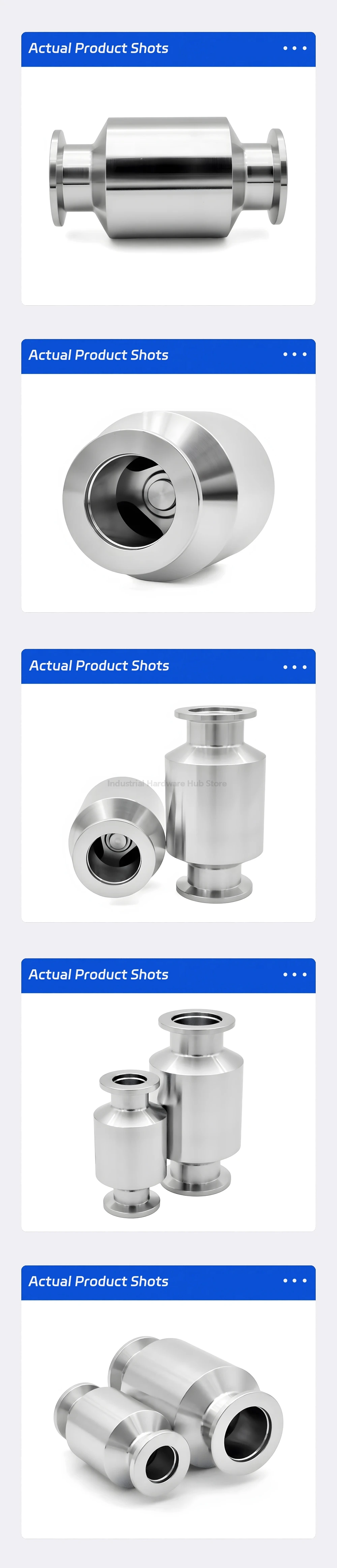 KF16 KF25 KF40 KF50 304 Edelstahl Sanitär KF Quick Fit Vakuum-Inline-Rückschlagventil, Einweg-Auslassventil für Vakuumpumpe – Detail 4