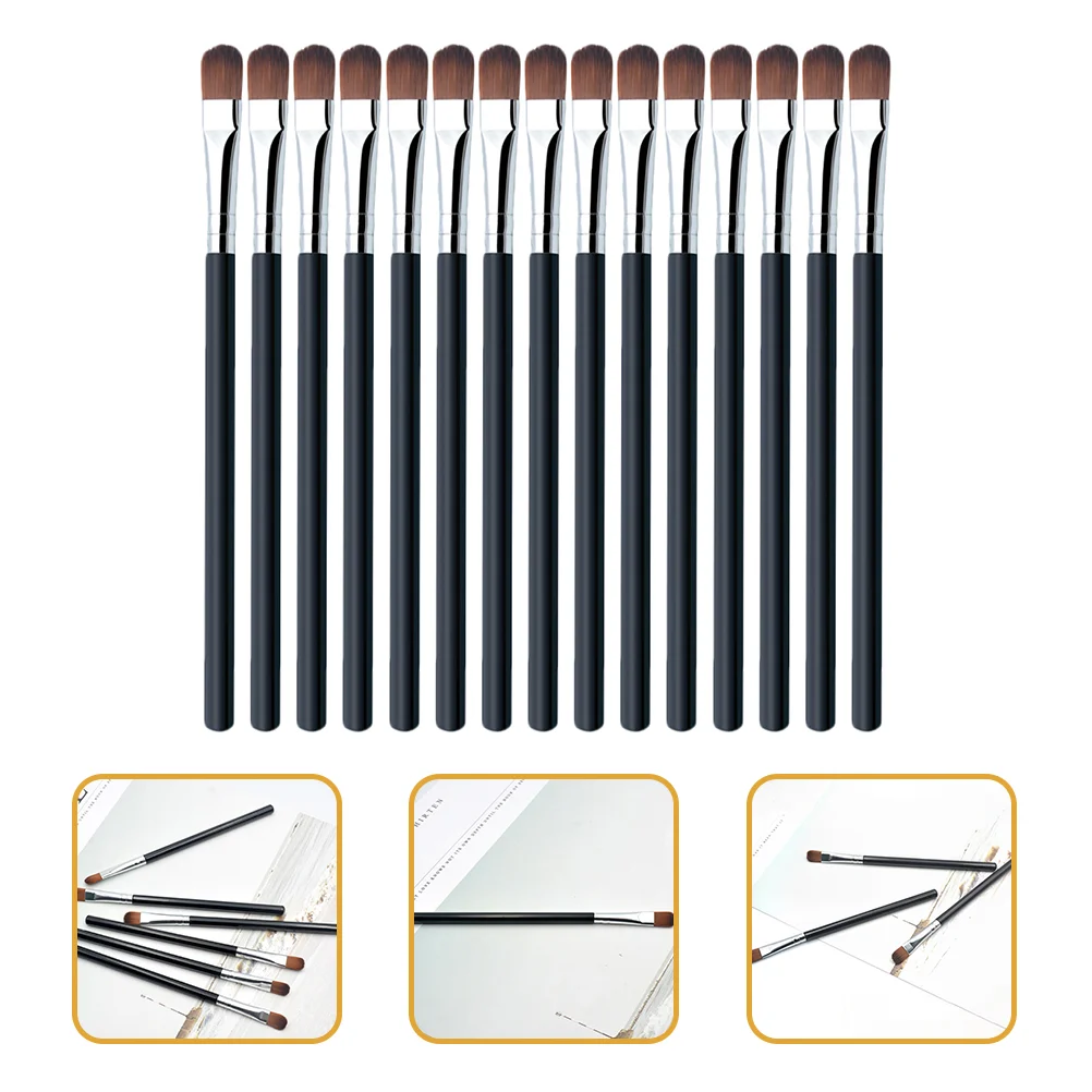 

25 Pcs Eye Shadow Brush Angled Eyeliner Concealer Eyeshadow Makeup Wand Thin Mix