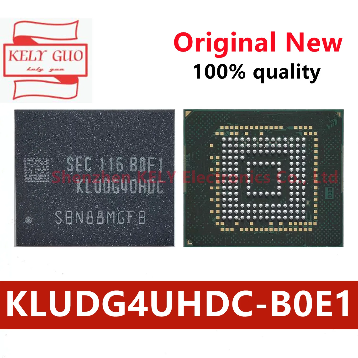 

(1 шт.) 100% новый KLUDG4UHDC-B0E1 KLUDG4UHDC B0E1 128 ГБ EMMC BGA