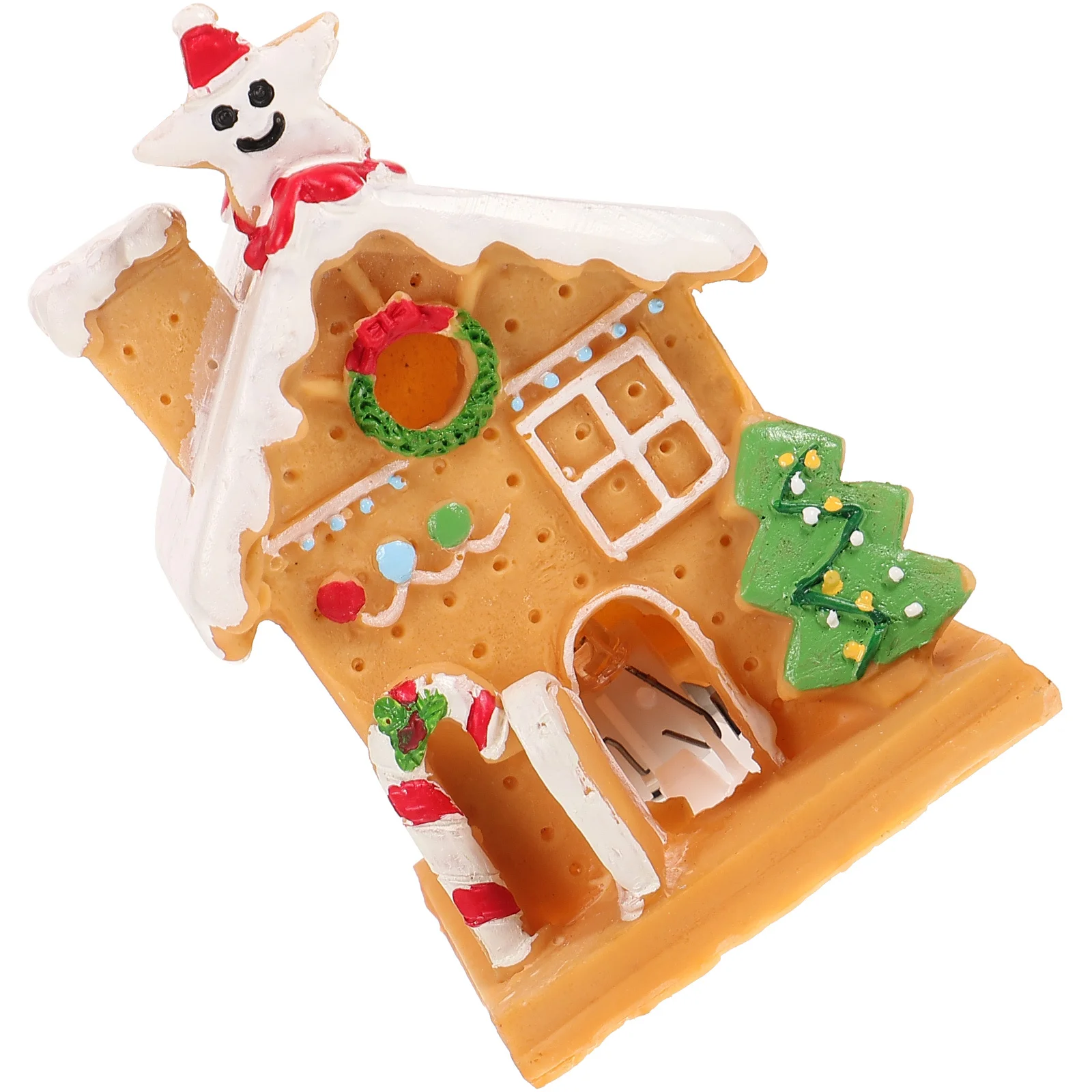 

1Pcs Christmas Xmas House Decor Polymer Clay Craft Holiday Season Cake Decoration Desktop Ornament Xmas House Decor