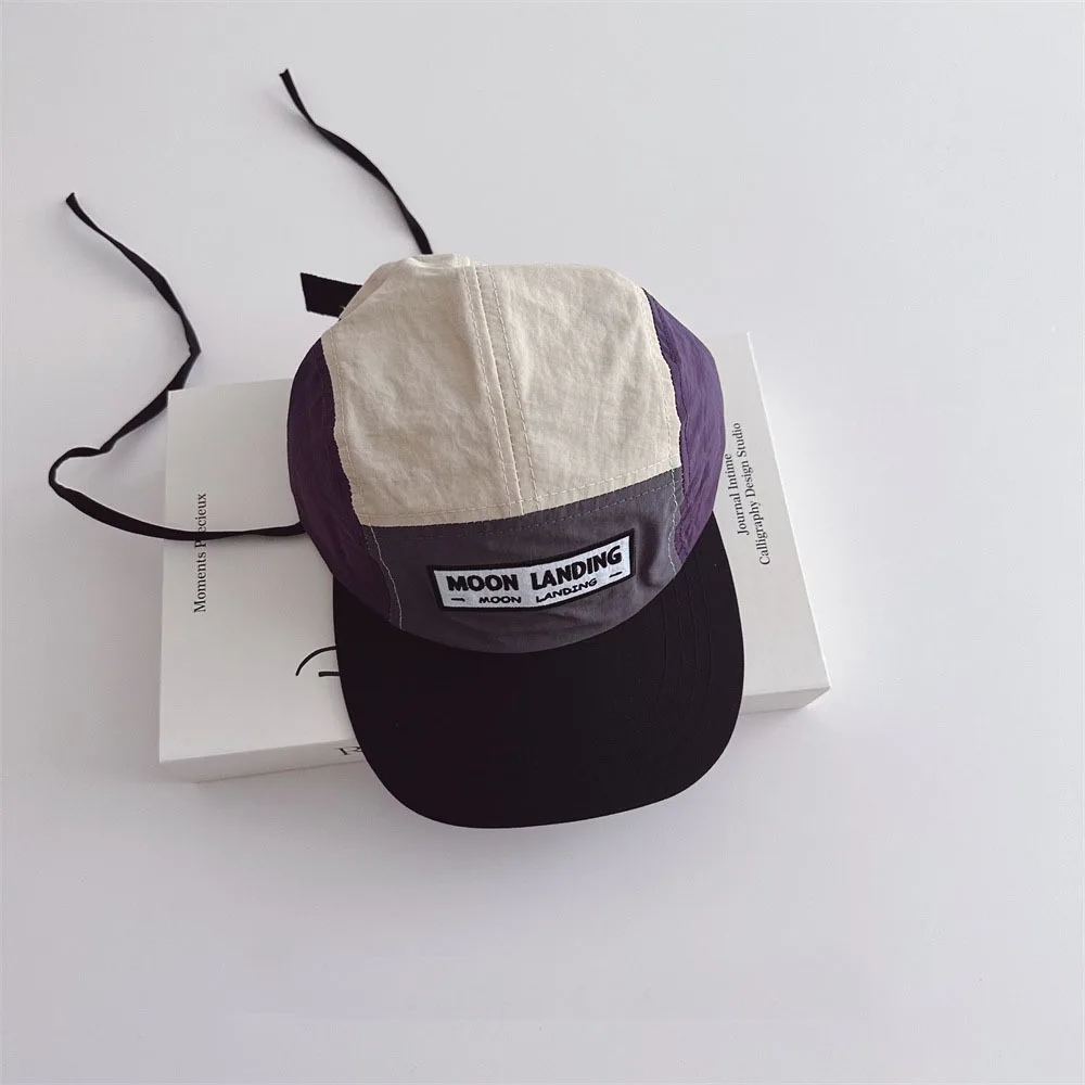 عارضة الرجعية الوالدين للجنسين قبعة بيسبول النمط الياباني التجفيف السريع حافة مسطحة قبعة تنفس قابل للتعديل الشمس قناع قبعة للجنسين