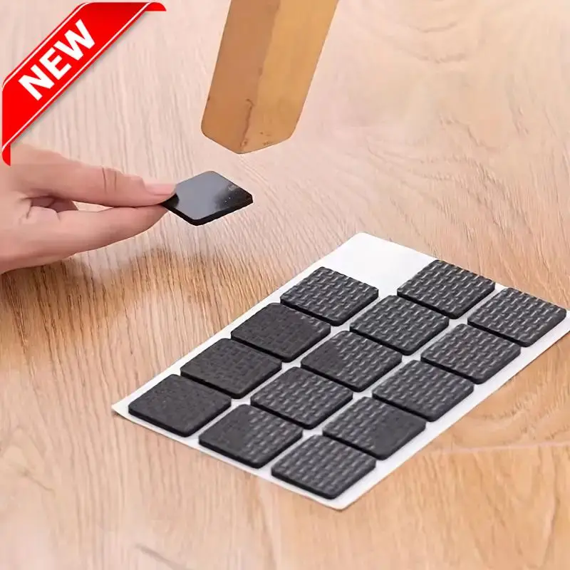 Anti-Noise Steel-Look Furniture Pads (30-Pack) - Non-Slip Leg Protectors for Quiet Home/Office, Universal Fit