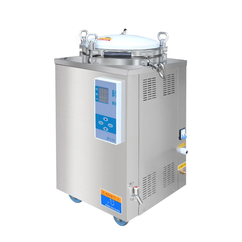 Full-Automatic Vertical Sterilization Pot Pressure Steam High Pressure Sterilizer Sterilizing Pan 75 L100l