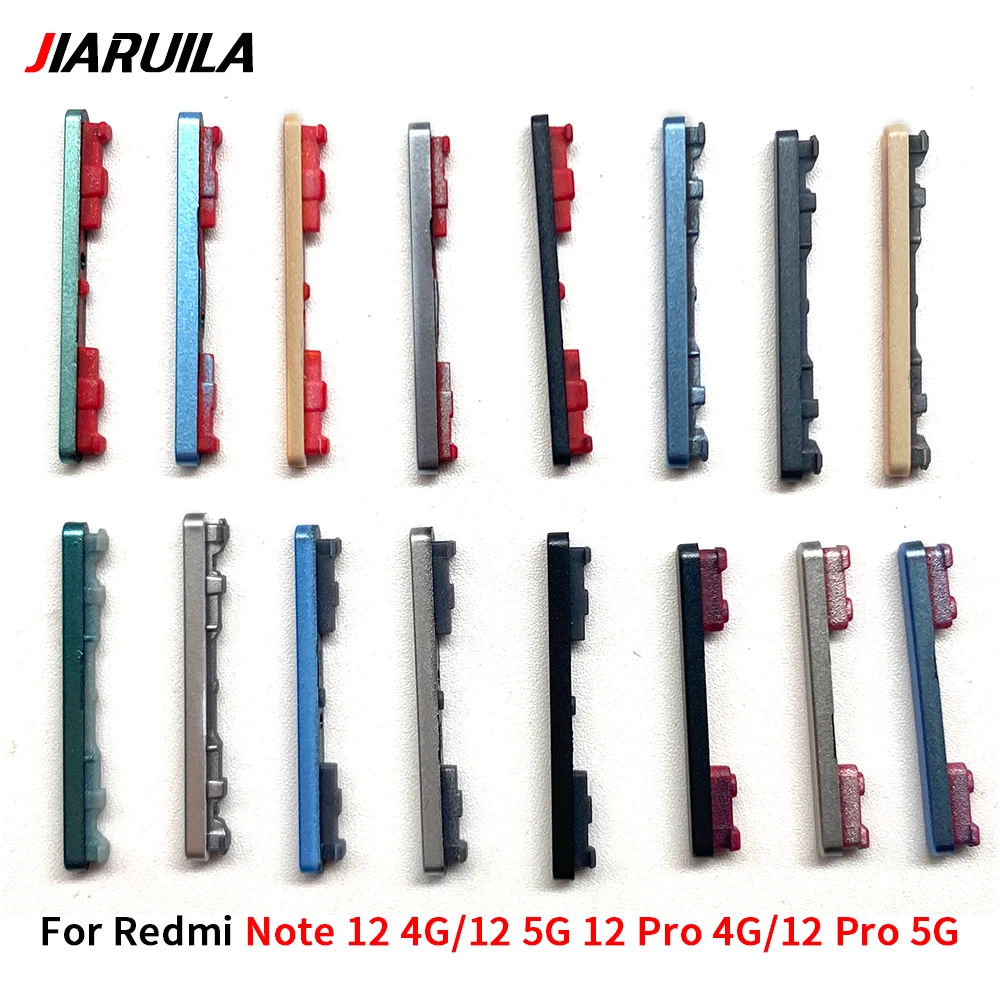 Power Volume For Xiaomi Redmi Note 12 Pro 4G 5G Side Button Buttons Switch On Off Keys Replacement Repair Parts