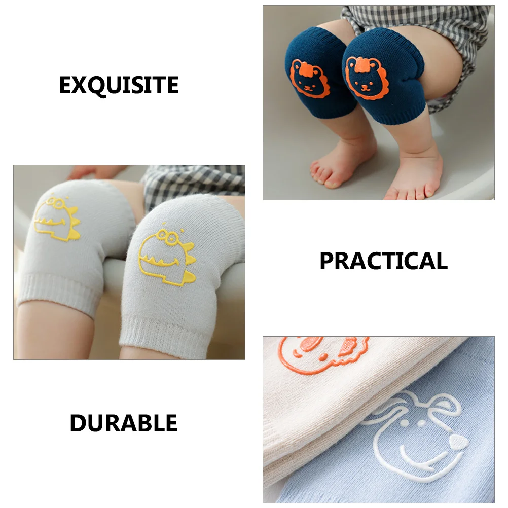 4 Pairs Children's Baby Knee Pads Toddler Crawling Protector Walking Warmer Protectors