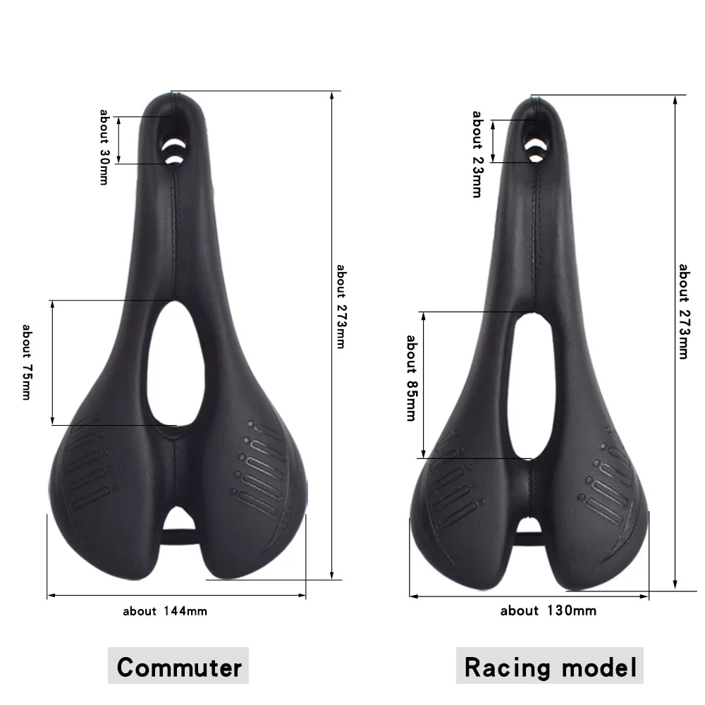 FMFXTR Atmungsaktiver Rennrad-MTB-Sattel, wasserdichtes PU-Leder, bequemer, stoßdämpfender Schaumstoff-Schwamm-Fahrradsattel