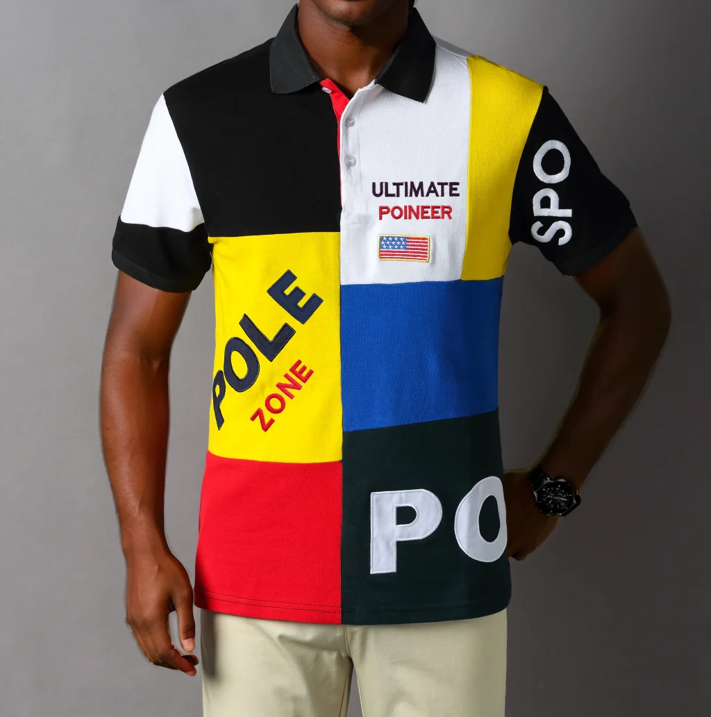 TS Classic Plaid Men’s Short Sleeve Polo Shirts Casual Golf Party Chic Summer Shirts Buttons Collared T Shirts Big US Size 7XL