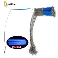 LIONRIVER Ocean Fishing Balance Steel Wire Arms Branches Saltwater Boat Fishing Rigs Connector With Spring Swivel Fishing Tackle