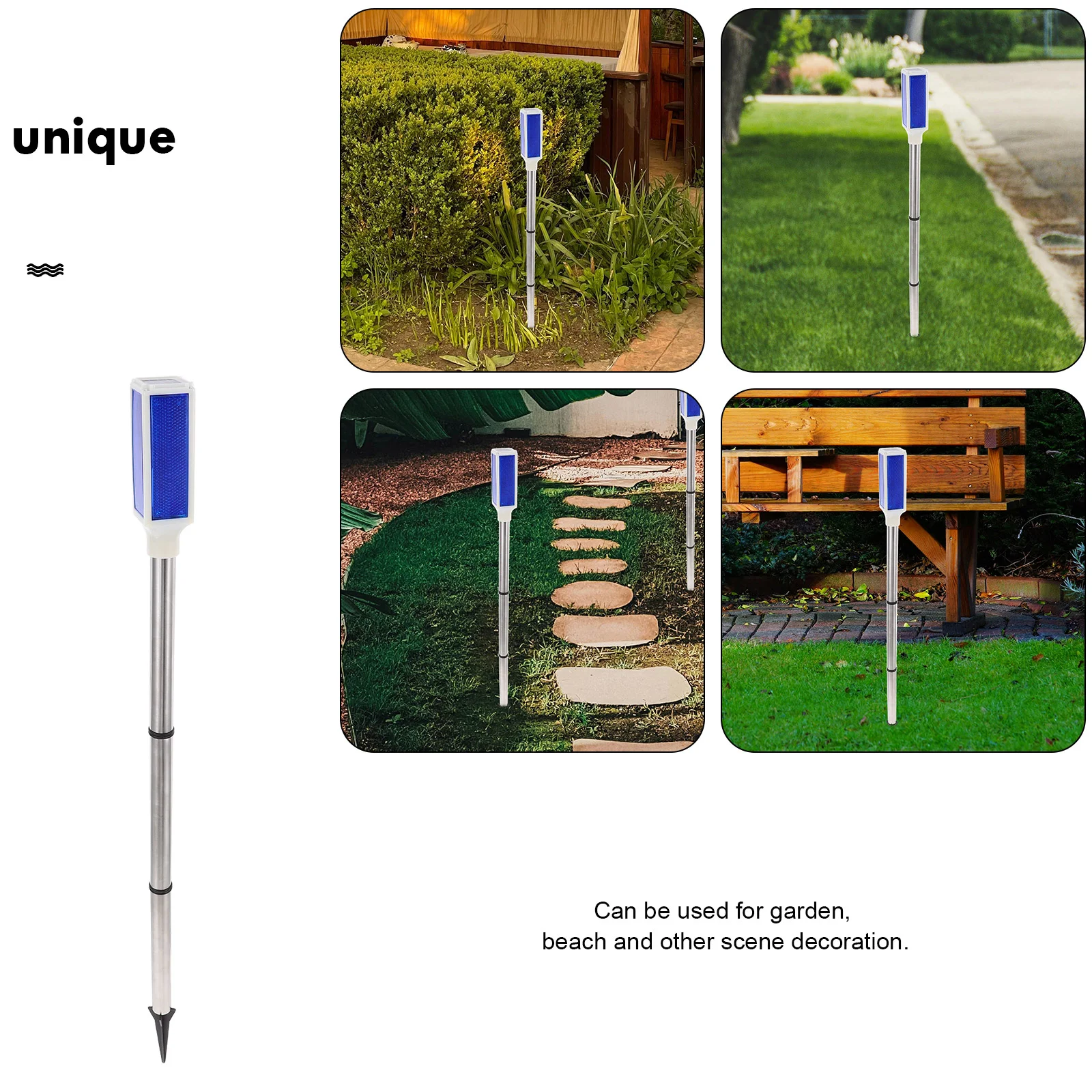 Solar Straßensperre Licht Auffahrt Marker Reflektierende Reflektor Lichter Signal LED Garten Reflektoren Landschaft