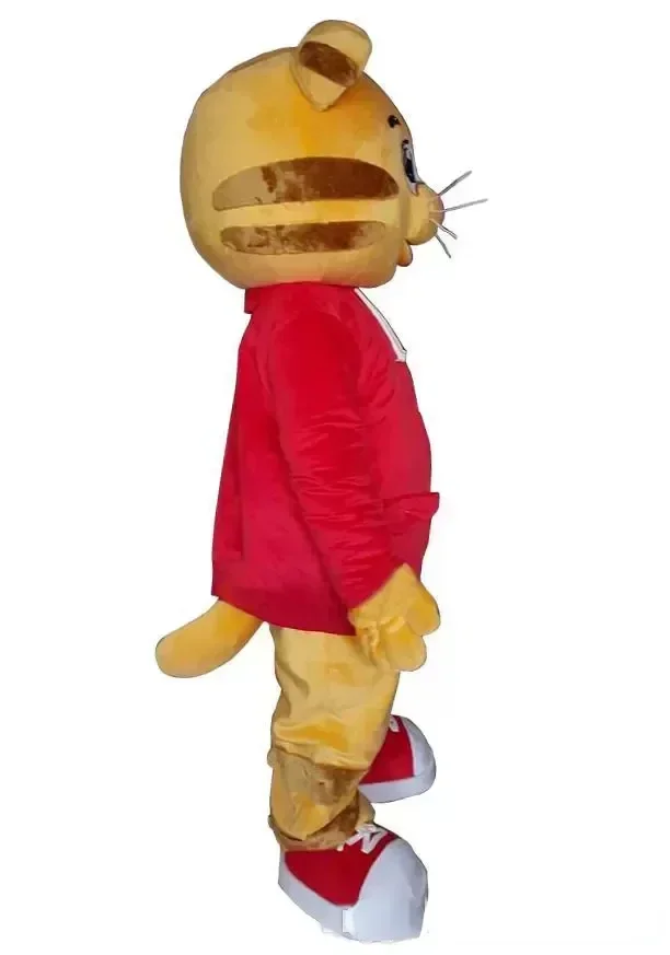 Daniel Tiger Maskottchen-Kostüm für Erwachsene, Cartoon-Charakter-Outfit, Anzug, kann als Maskottchen getragen werden