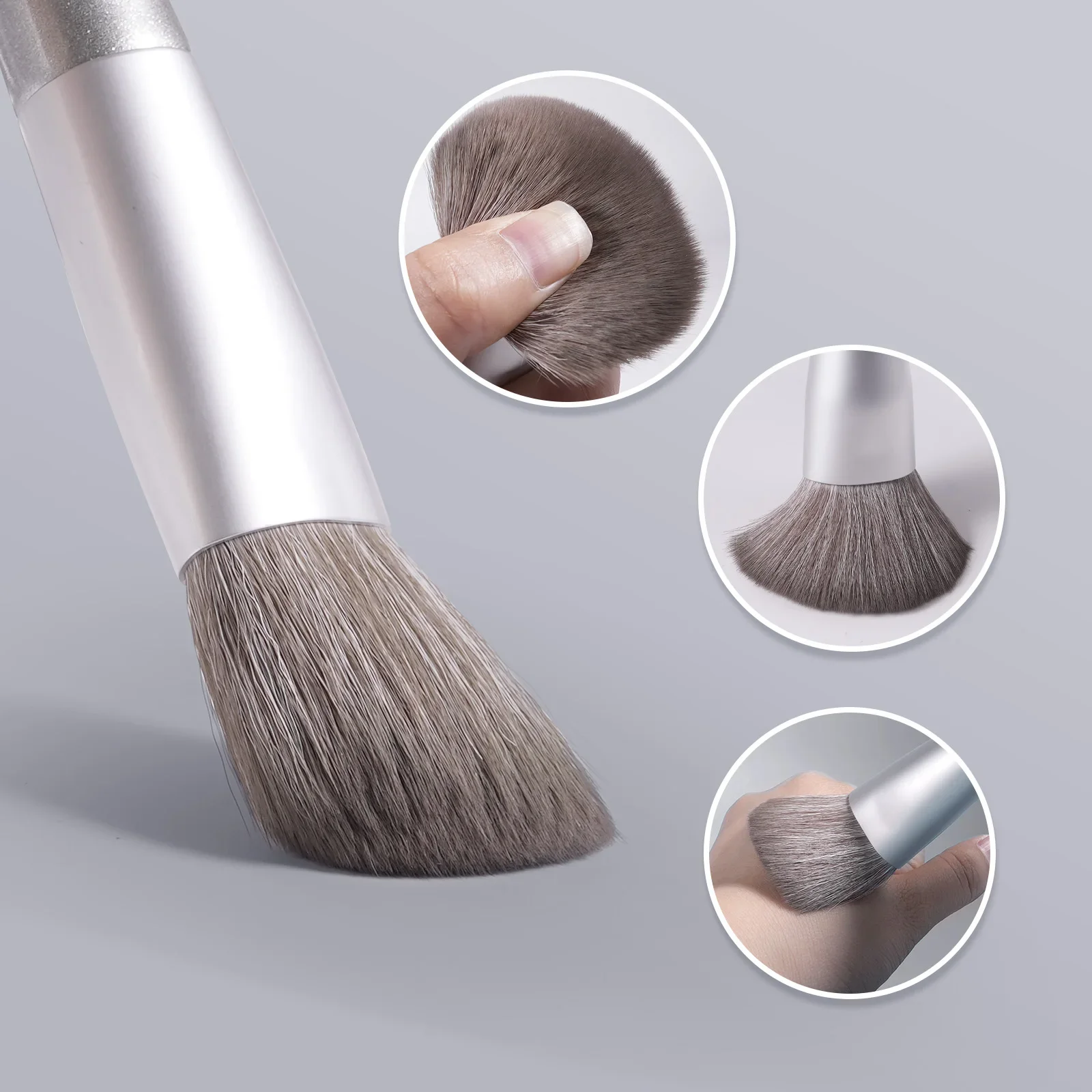 Pelo sintético súper suave, herramienta de maquillaje con mango de madera de alta calidad, juego de brochas de maquillaje para sombra de ojos, herramientas de maquillaje cosmético