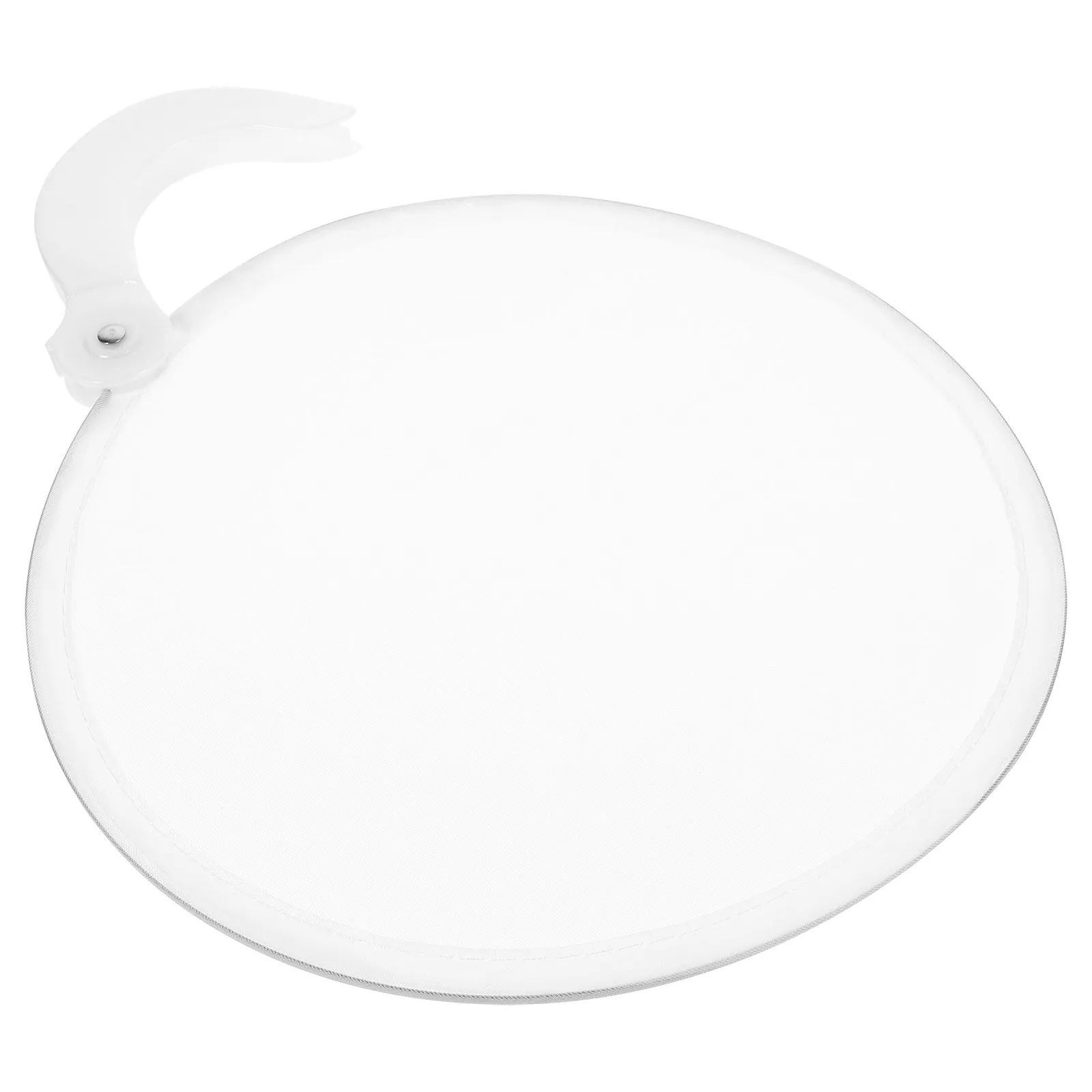 

Легкий складной веер белого цвета, круглый, для выступлений, косплея, фотосессий, декора комнаты, удобный спутник в путешествиях