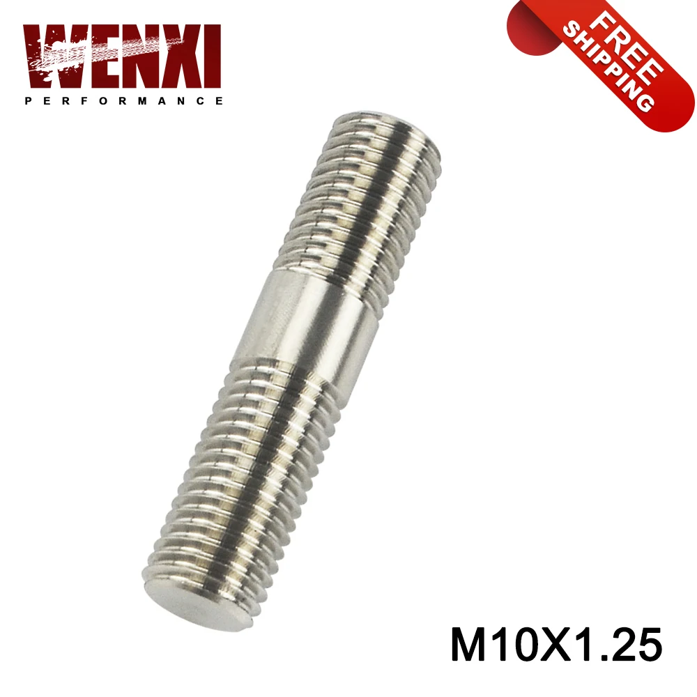 10mm M10x1.25 EXTENDED Wheel Stud Conversion Tall Lug Bolts / SCREW ADAPTER kit Double End WX-DEB01