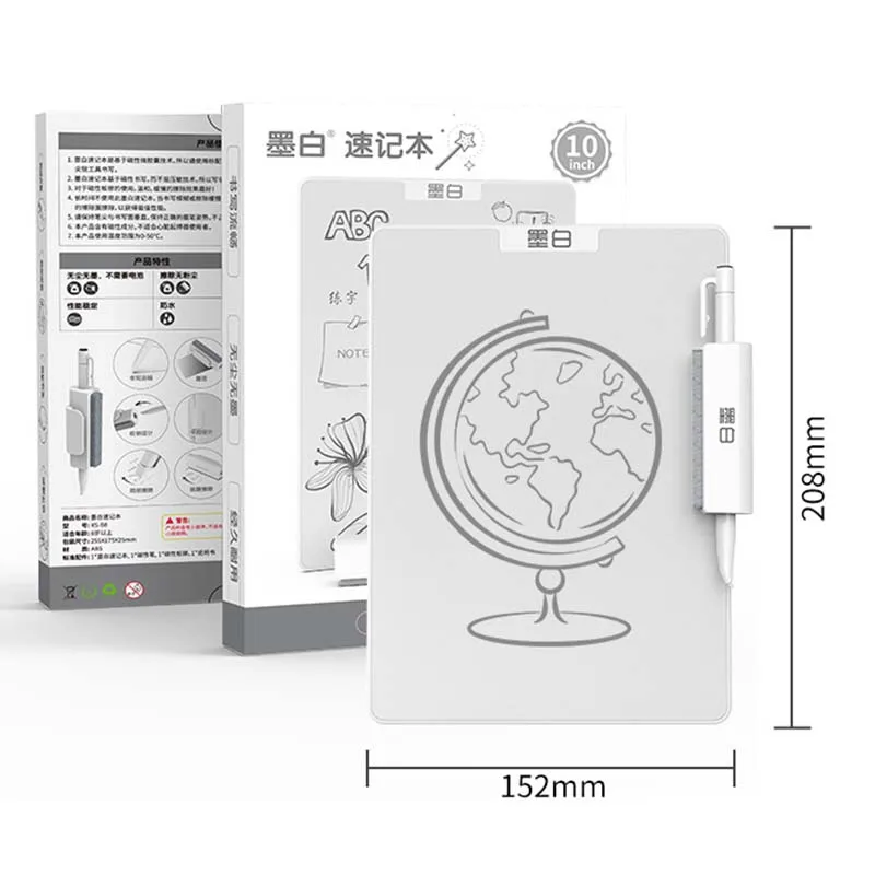 لوحة رسم مغناطيسية مقاس 10 بوصة تدعم المكتب/لوحة الكتابة اليدوية القابلة للمسح للاستخدام المنزلي لكتابة الرسم والرسم هدية لوحية