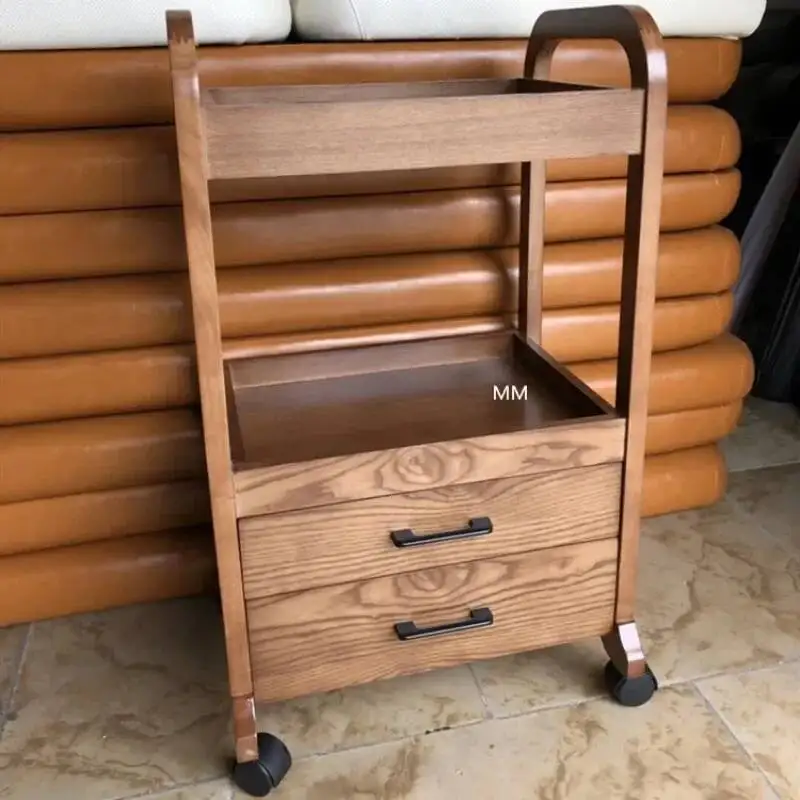 دعم عربة مانيكير أداة صالون تجميل المتداول عجلات مساعدة المنظمون عربات سبا تخزين المعدات عربة متنقلة #3