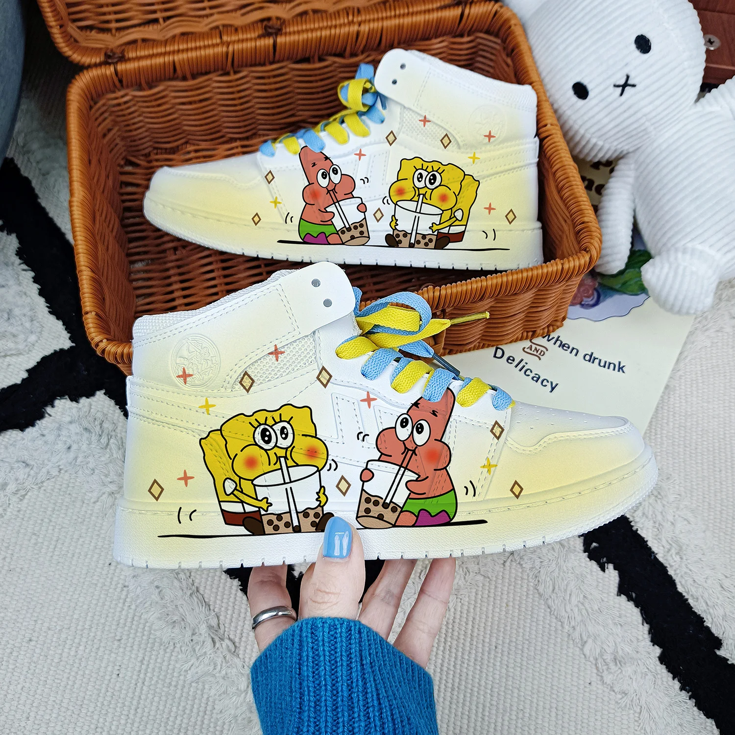 Oryginalne nowe kreskówka SpongeBob SquarePants cute princess Casual buty miękkie sportowe buty dla prezent dla dziewczyny ue rozmiar 35-44