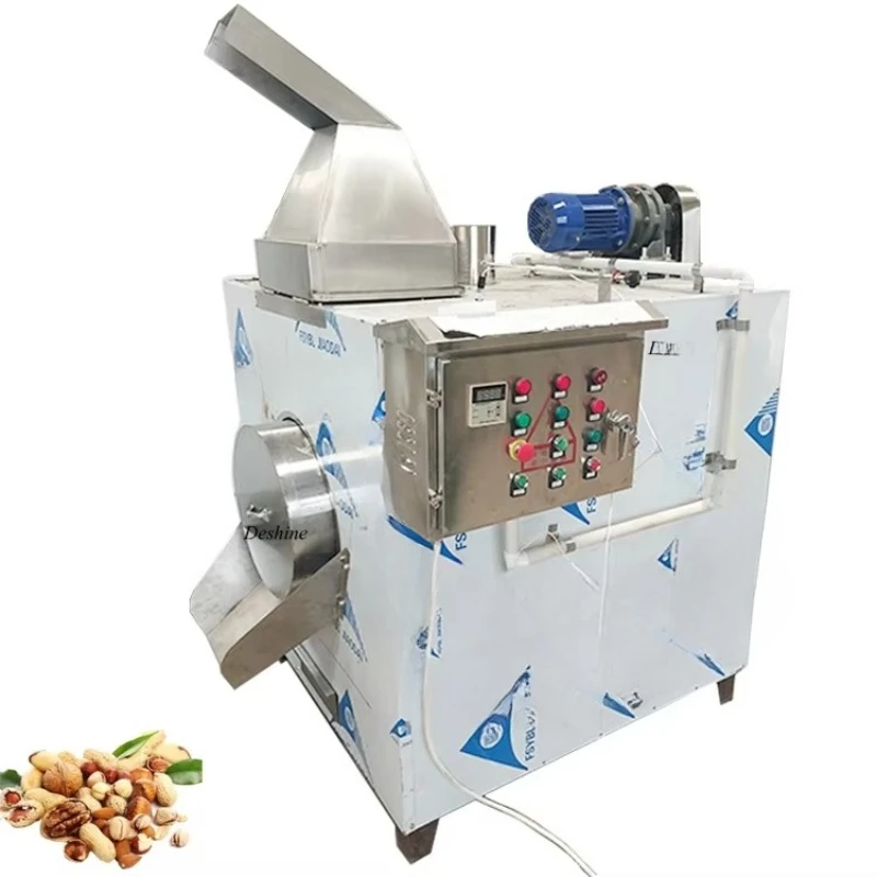 Industrial cocoa bean toaster cereal pistachio toasted sesame continuous nut peanut toaster