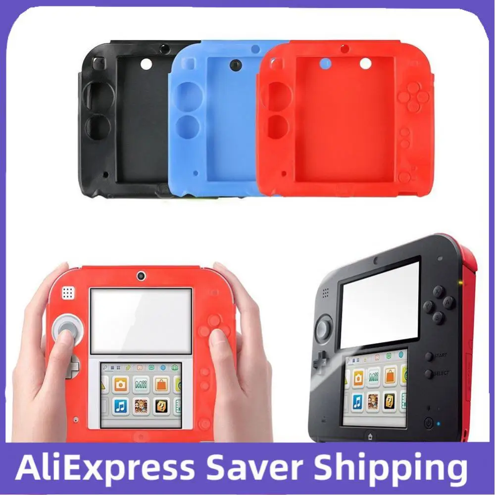 

1 шт. мягкий силиконовый защитный чехол для Nintendo 2DS, игровые аксессуары, противоударный и пылезащитный резиновый гелевый чехол для Nintendo 2DS