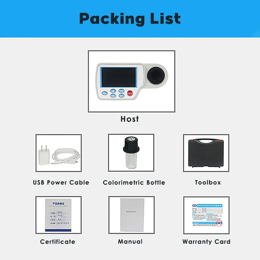 Original brand new！.Drinking water testing device heavy metal analyzer water hardness testing Multi parameter water quality test