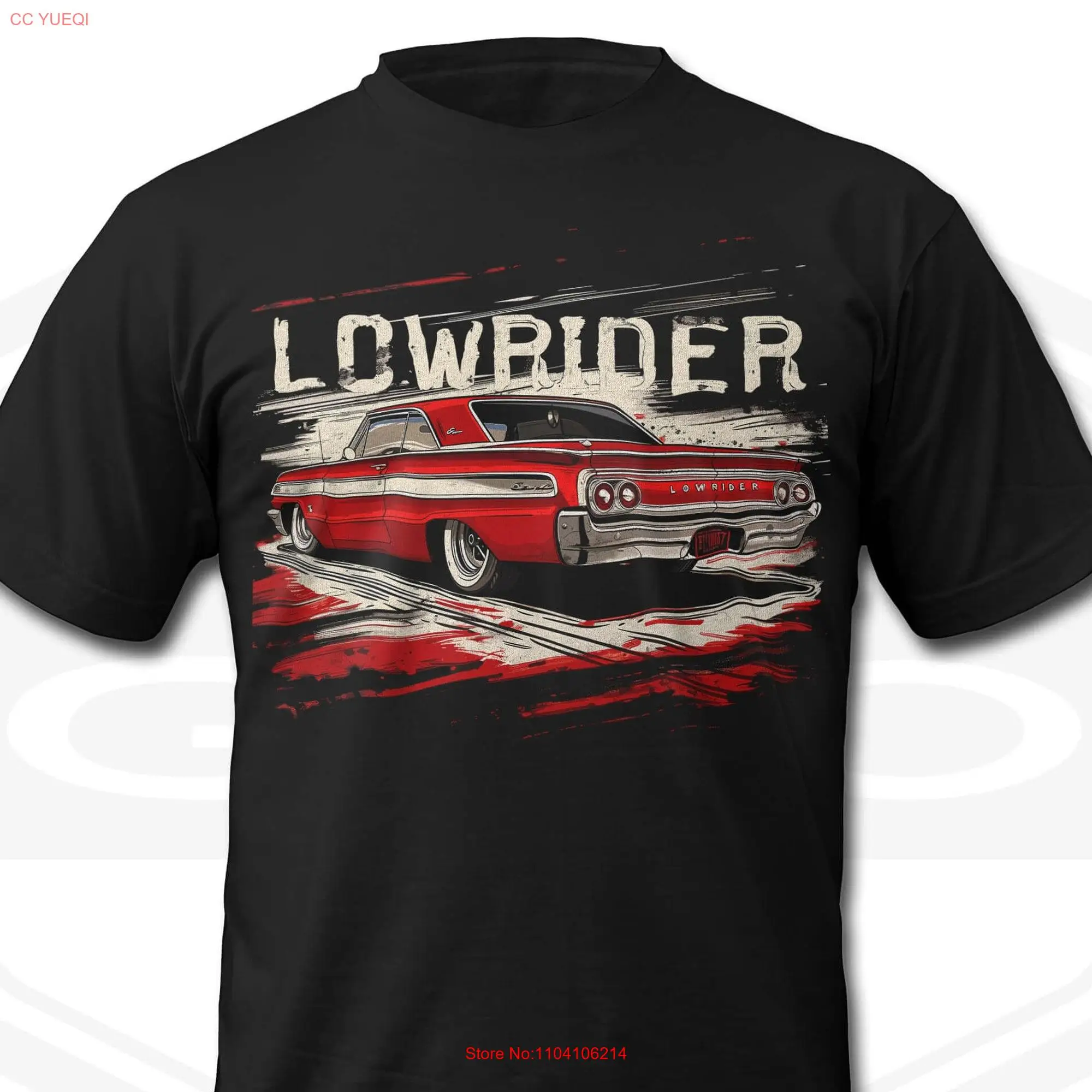 Men's Classic Lowrider Red 3 T Shirt long or short sleeves