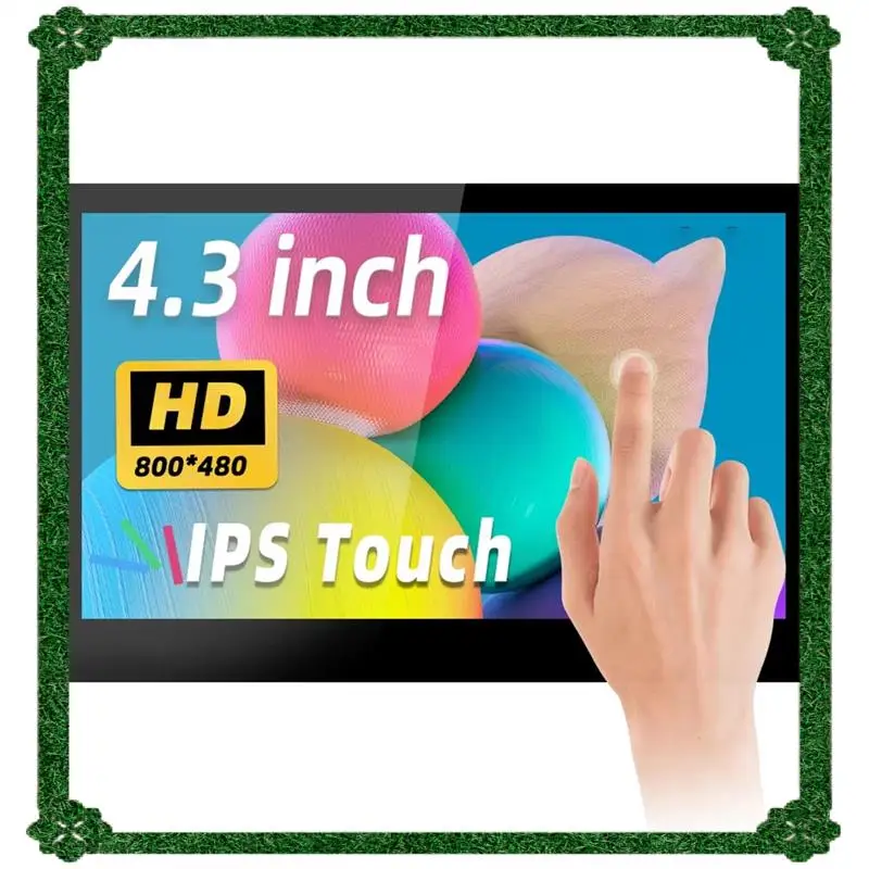 24-Hour Delivery Portable 4.3 Inch Rpi5 DSI Touch Screen LCD Display 800X480 Capacitive Touchscreen Monitor For Raspberry Pi 5 F