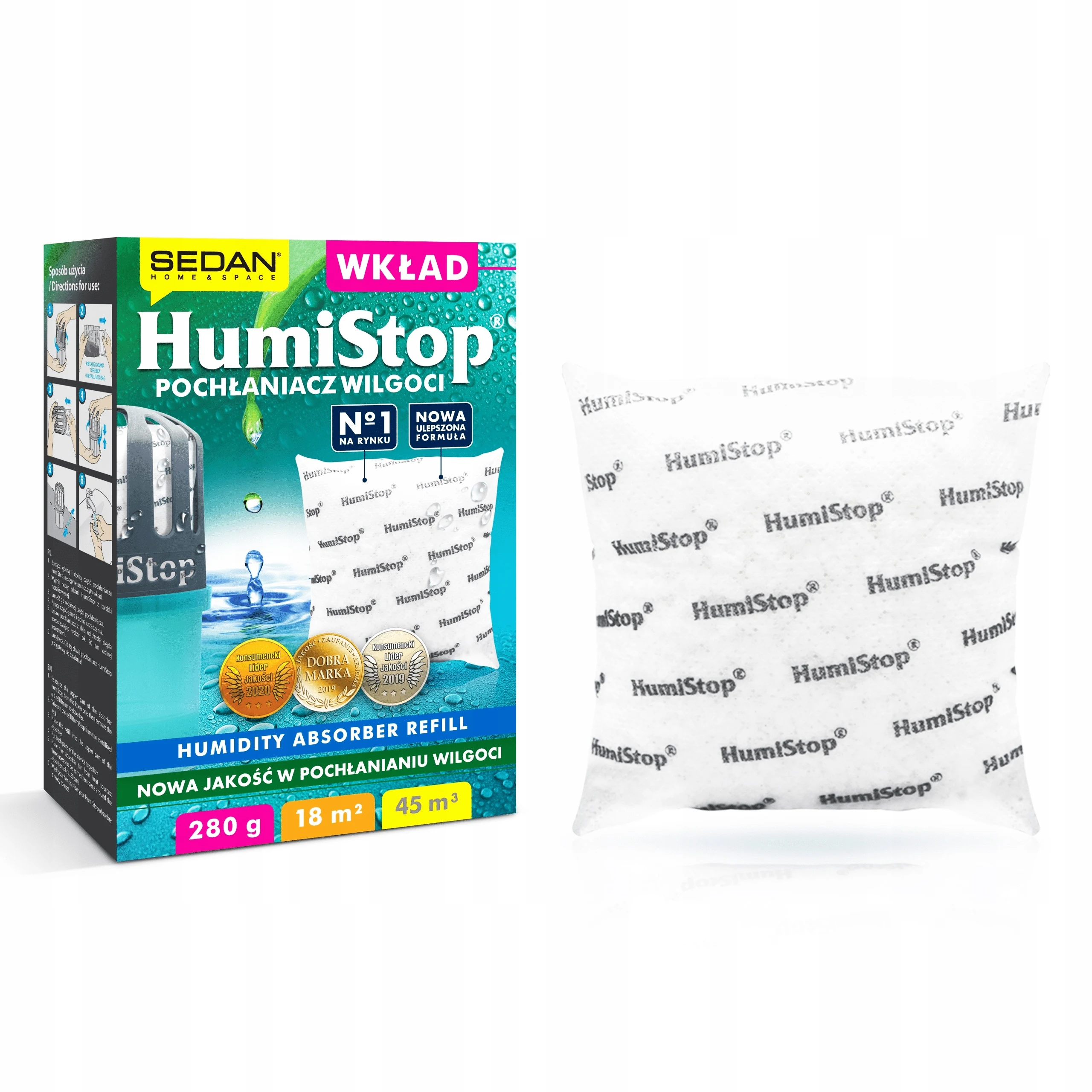 Stock de contribution d'absorbeurs d'humidité HumiStop