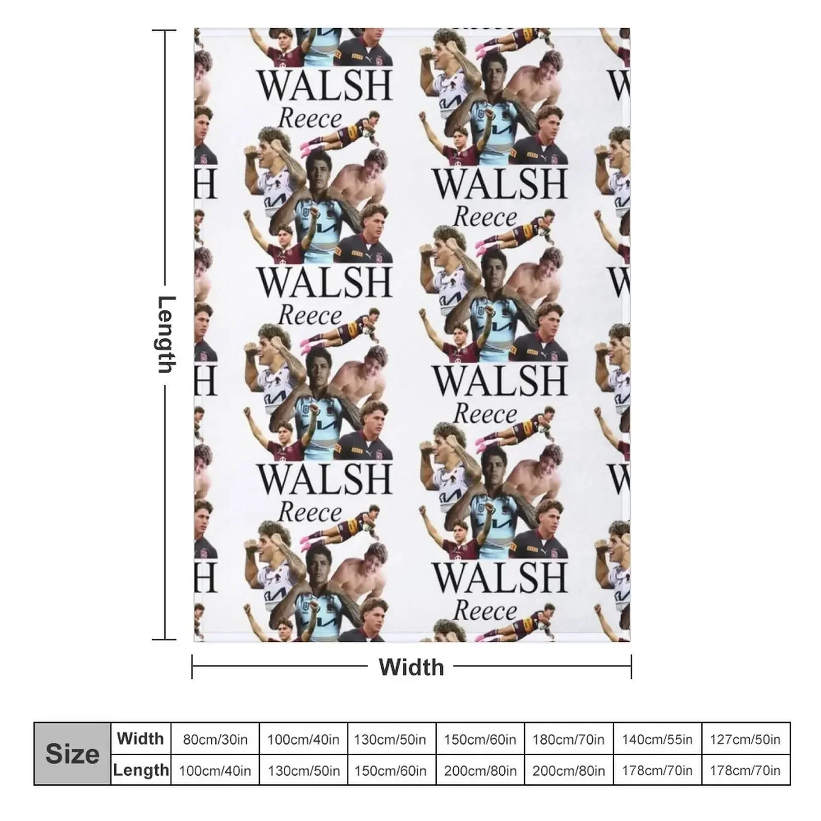 Reece Walsh collage Throw Blanket Soft Bed linens Extra Large Throw Luxury Brand Luxury Designer Decorative Sofas Blankets
