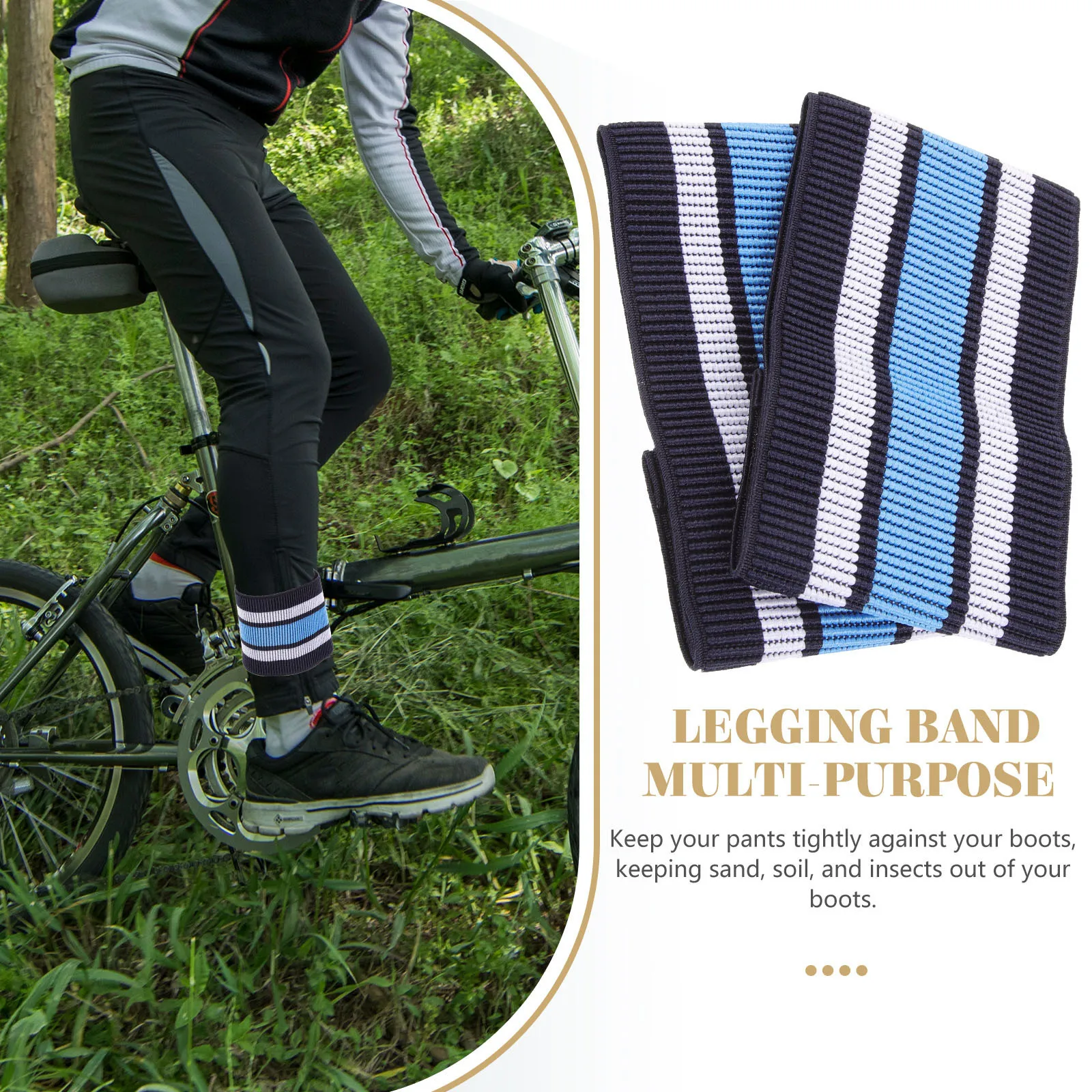1 زوج قابل للتعديل حزام شريط مرن للسراويل الساق ركوب الدراجات التخييم المشي لمسافات طويلة ركوب الأنشطة في الهواء الطلق التمهيد حزام بانت الساق