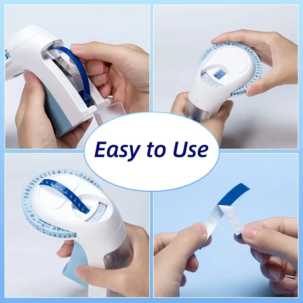 Imagen 5: Impresora 3D de etiquetas adhesivas, máquina de impresión con 10 rollos de cinta en relieve, Similar a Dymo, B90, 12965