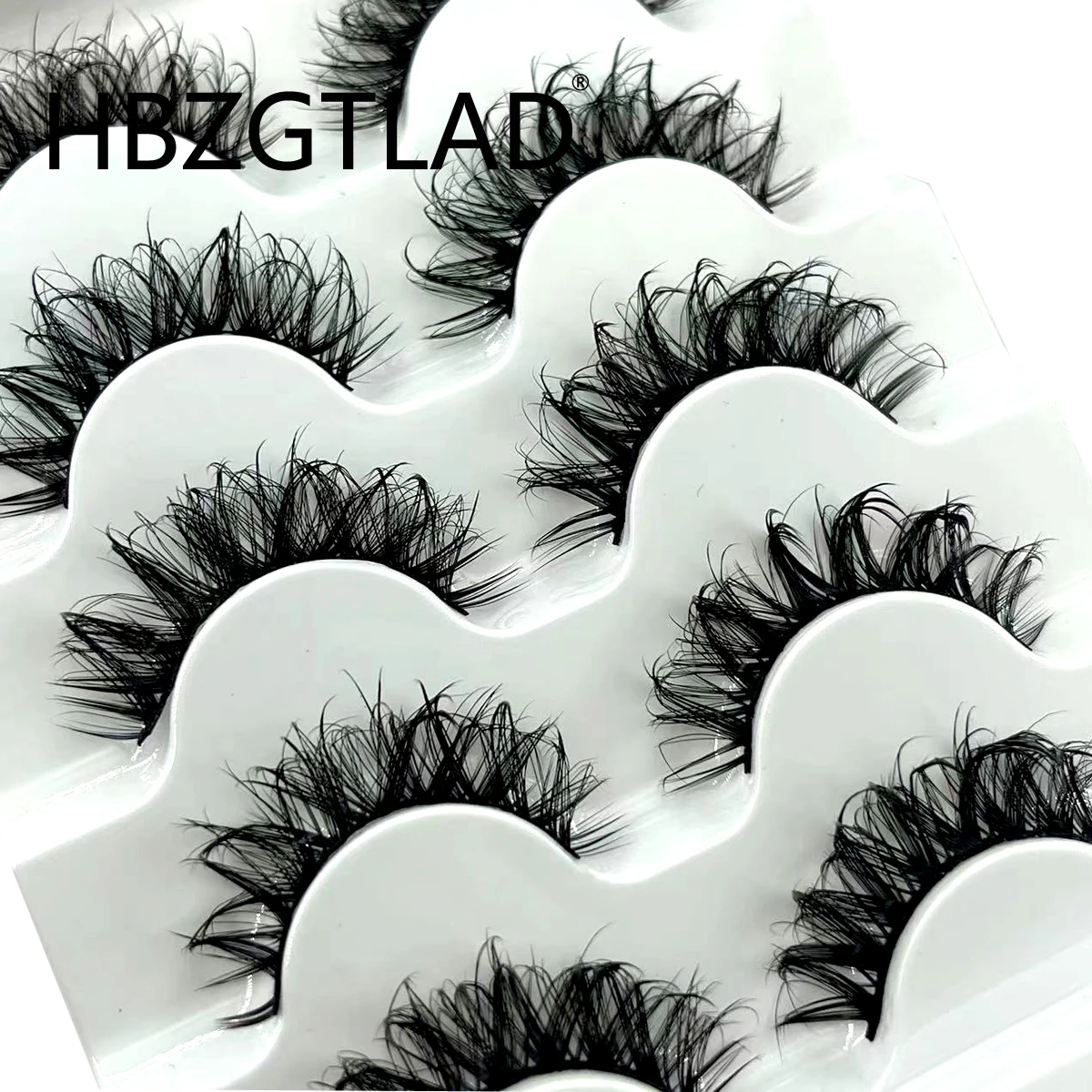 Cosplay Anime Eyelashes Manga Lashes Wispy False Eyelash Thai Makeup Fake Eyelashes Soft Natural Wet Look Eyelashes Extension