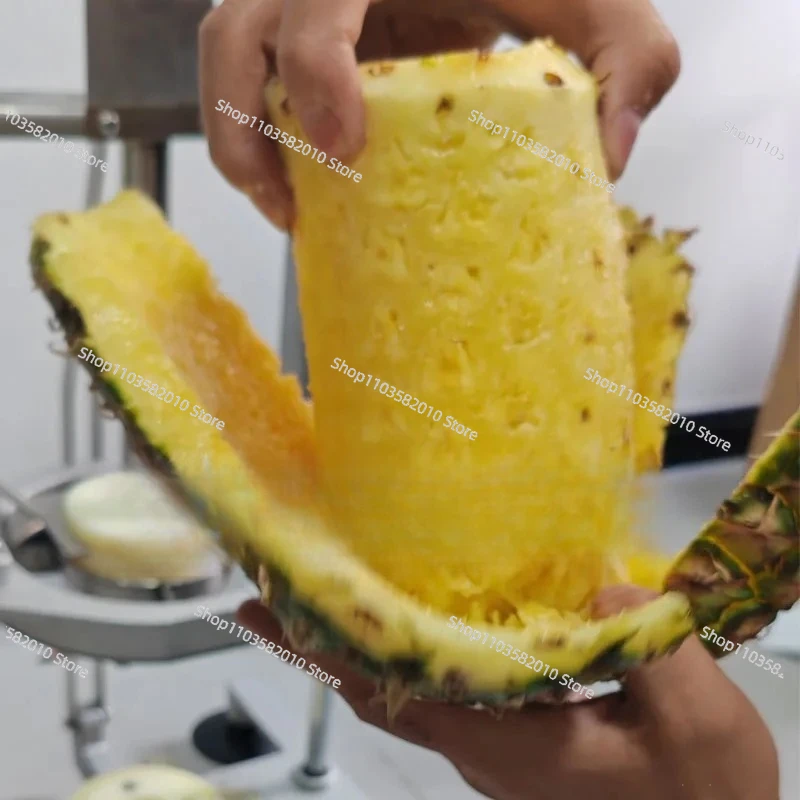 

Easy Operation Manual Pineapple Peeler, Stainless Steel Fruit Corer Slicer Machine for Shops & Home