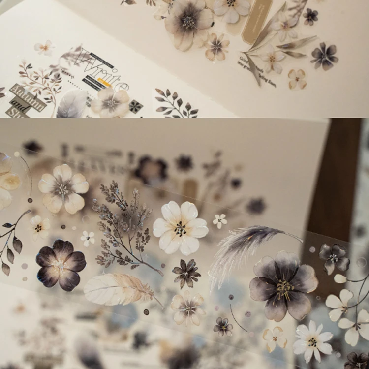 Milk Fu Jinxi -Shiny Washi Pet Tape Loop Sample Collage Shiny Journal Goo Chuck