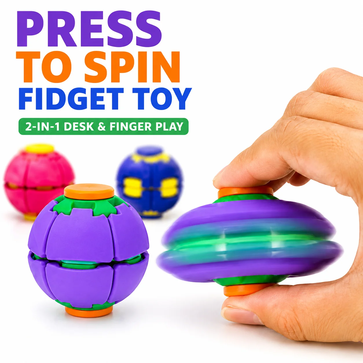 Fidget Spinner Bearing - Piłka antystresowa Hot Press do obracania,