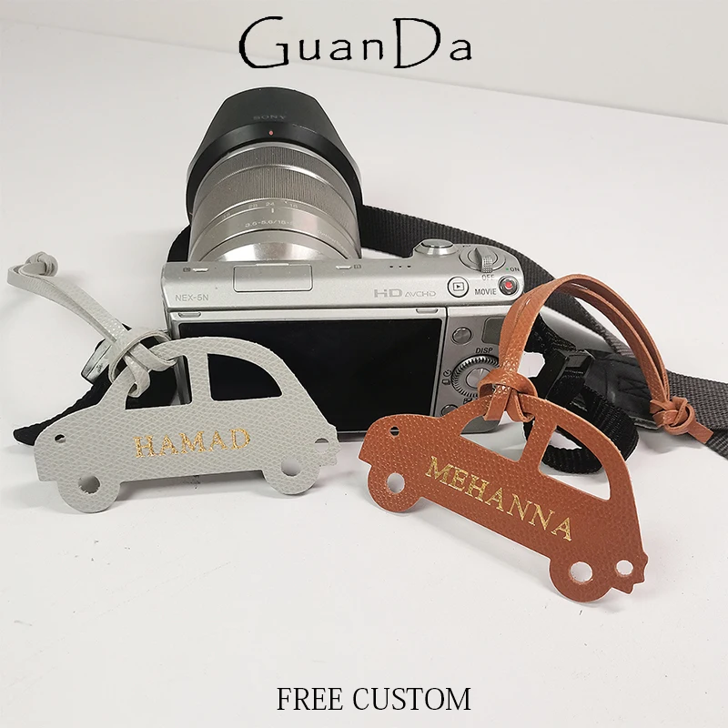 

Пользовательское имя, милый автомобильный кулон, роскошная модная сумка из искусственной кожи, очаровательная гравировка инициала, оптовая продажа, дорожная бирка для багажа, креативный подарок