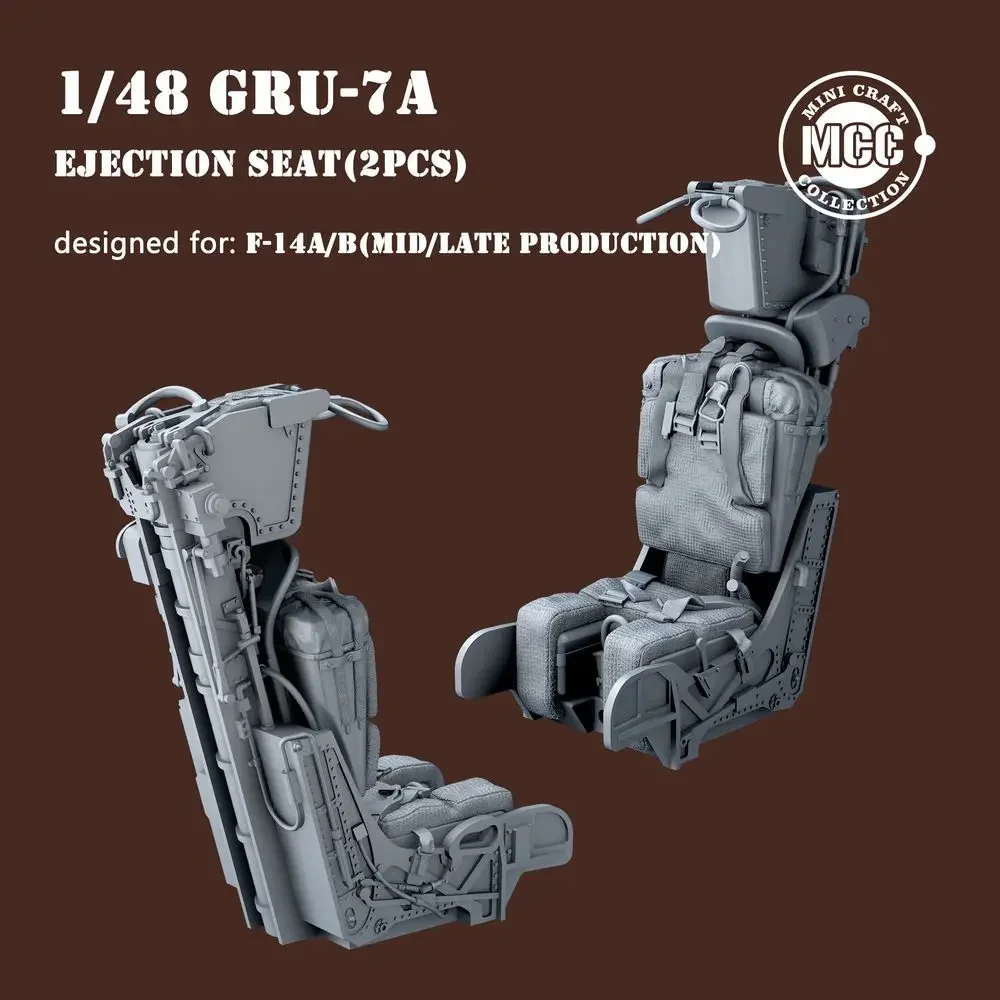 MCC 4811 1/48 Scale GRU-7A Ejection Seat For F-14A/B (Mid/Late Production) (2pcs) - Upgrade Detail Set